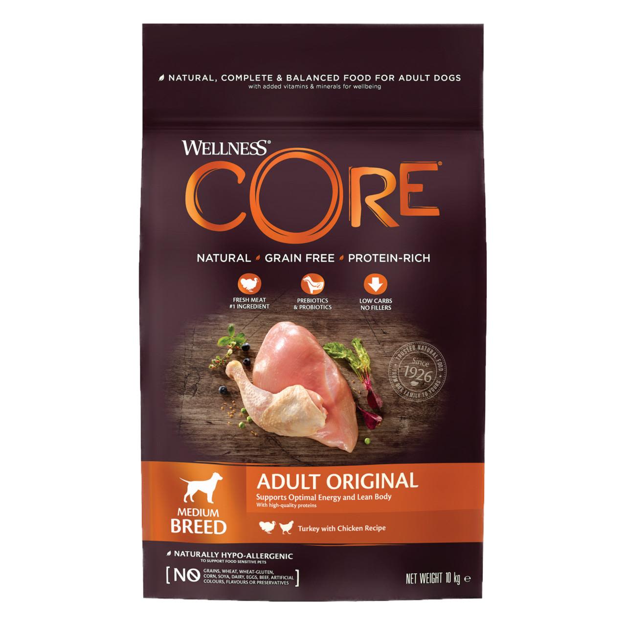 Wellness Core Grain-free Adult Dry Dog Food Original Turkey with