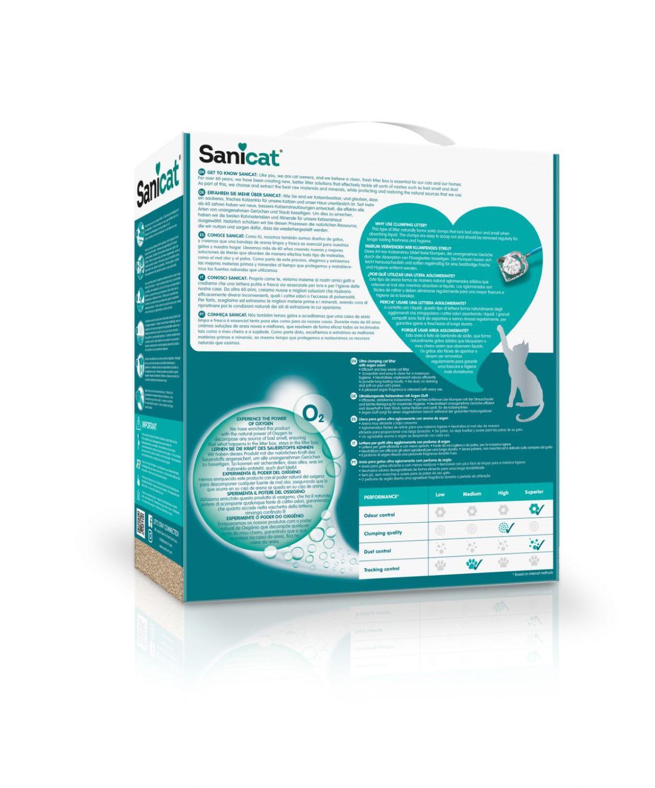 Sanicat Active Gold Ultra Clumping Argan Cat Litter