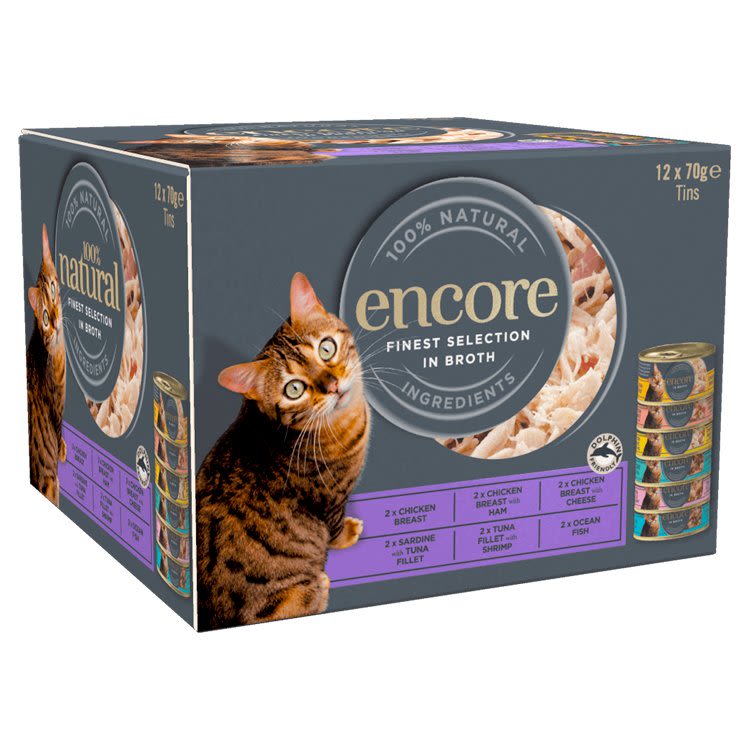 Encore Adult Wet Cat Food Tin - Mixed Multipack