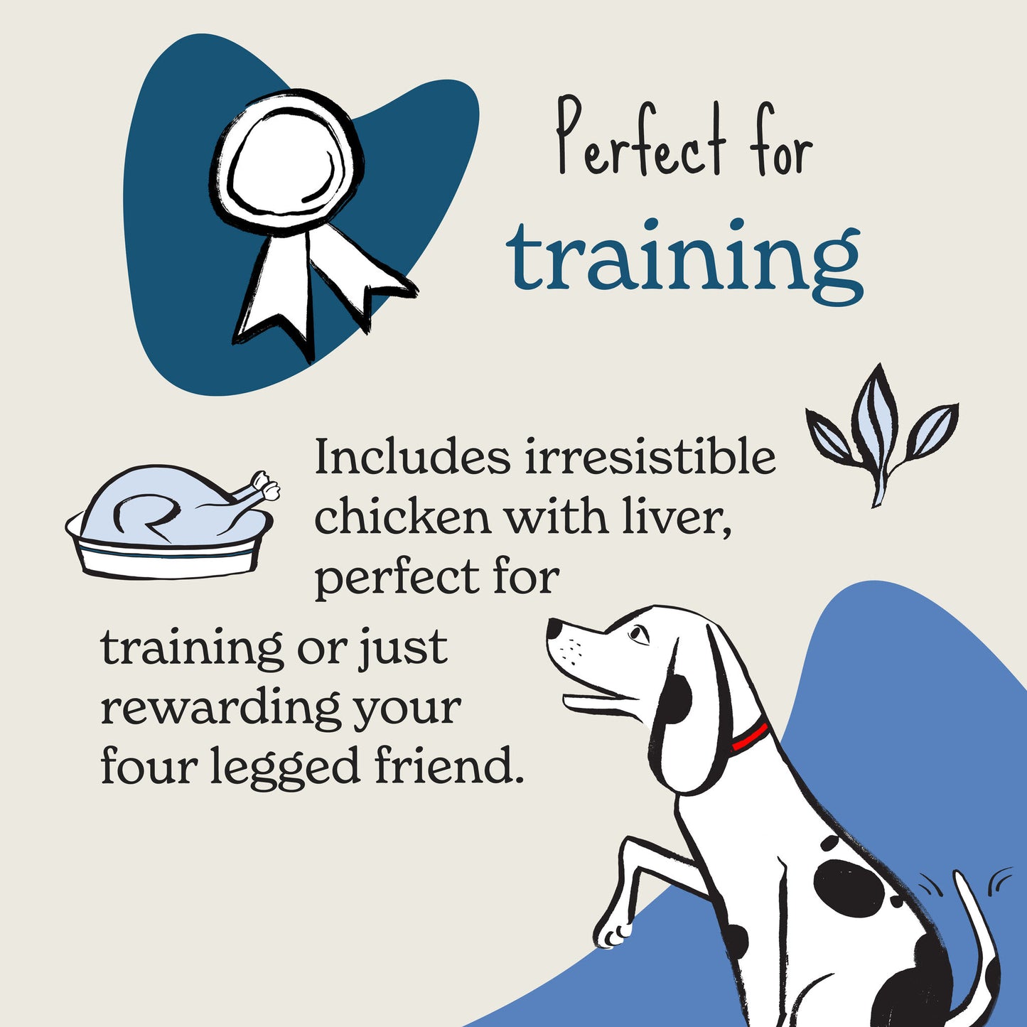Forthglade Functional Rewards Training Natural Soft Bites Dog Treats - Chicken with Liver