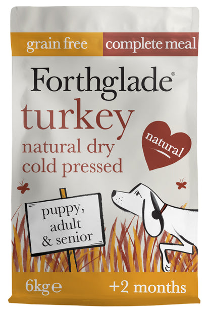 Forthglade Grain-free Cold Pressed Adult Dry Dog Food - Turkey with Sweet Potato