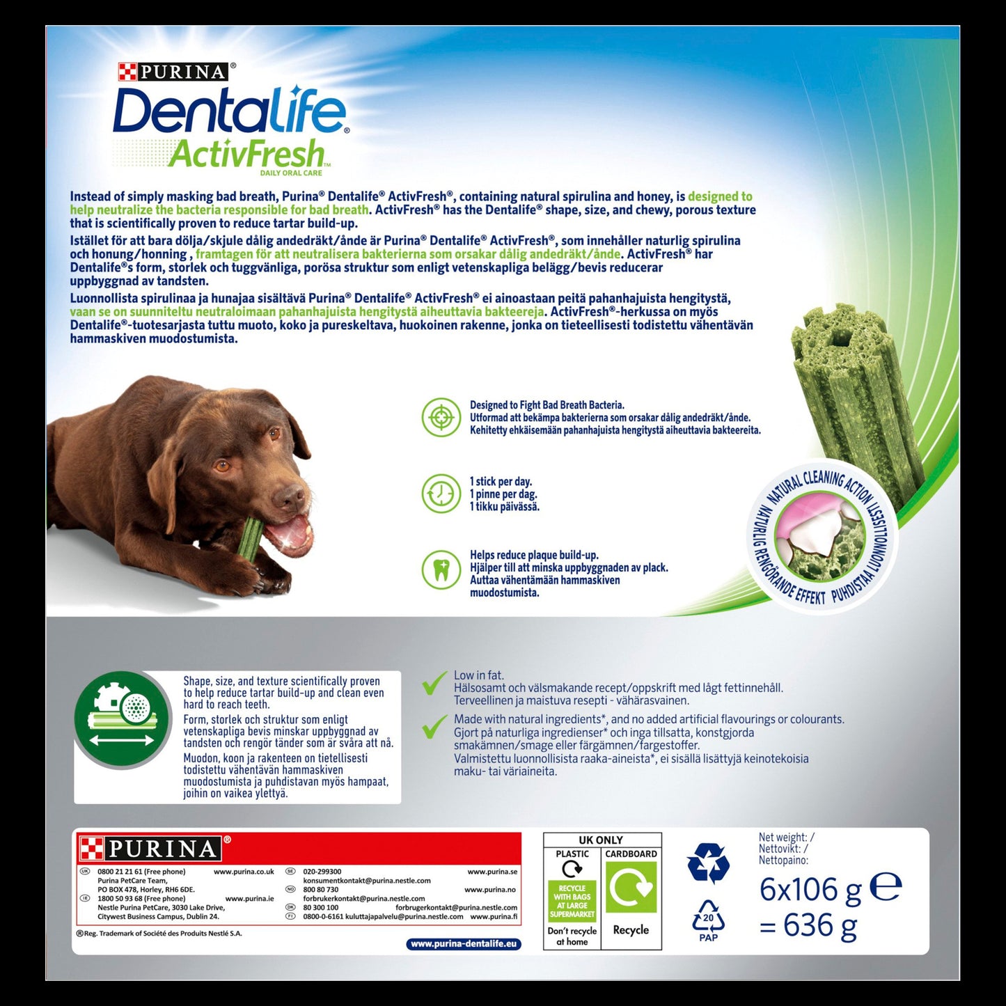 Dentalife ActivFresh Dental Chew Large Dog Treats