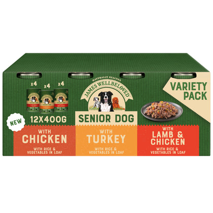 James Wellbeloved Senior Wet Dog Food Turkey, Lamb & Chicken