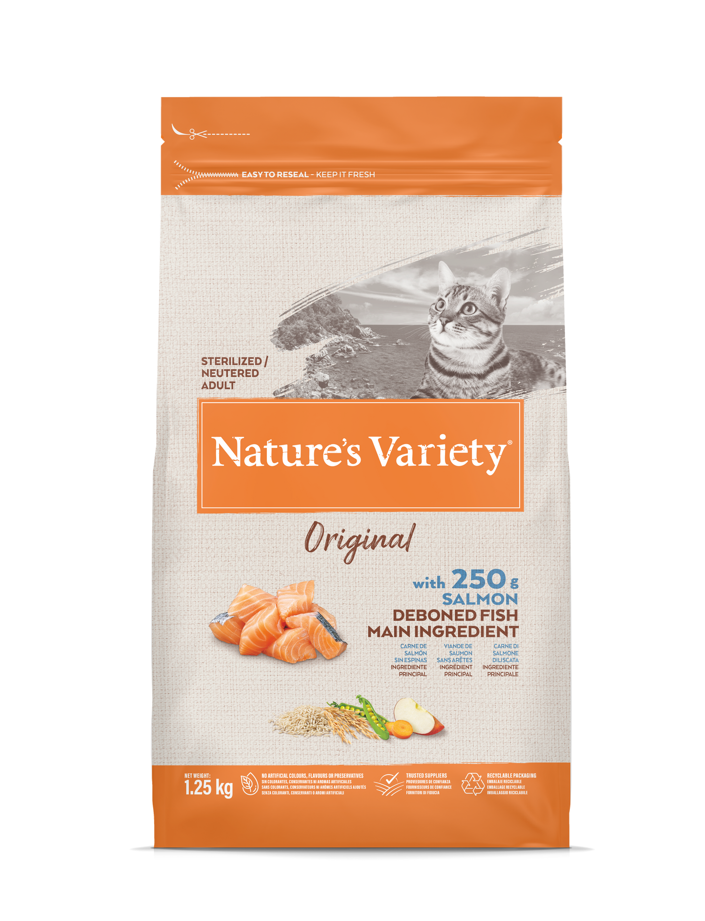 Nature's Variety Original Sterilised Adult Dry Cat Food - Salmon