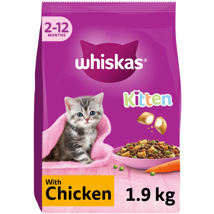 Whiskas Kitten Chicken Dry Cat Food