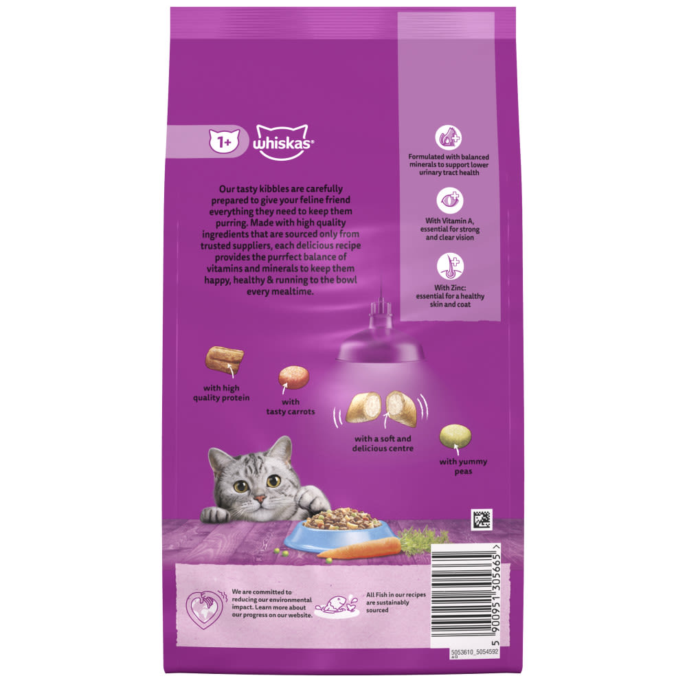 Whiskas 1+ Tuna Adult Dry Cat Food