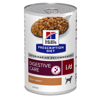 Hill's Prescription Diet i/d Digestive Care Wet Dog Food - Turkey 12x360g
