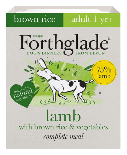 Forthglade Complete Meal Adult Wet Dog Food - Lamb with Brown Rice & Veg