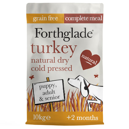 Forthglade Complete Natural Cold Pressed Dry Dog Food - Turkey with Sweet Potato 10kg