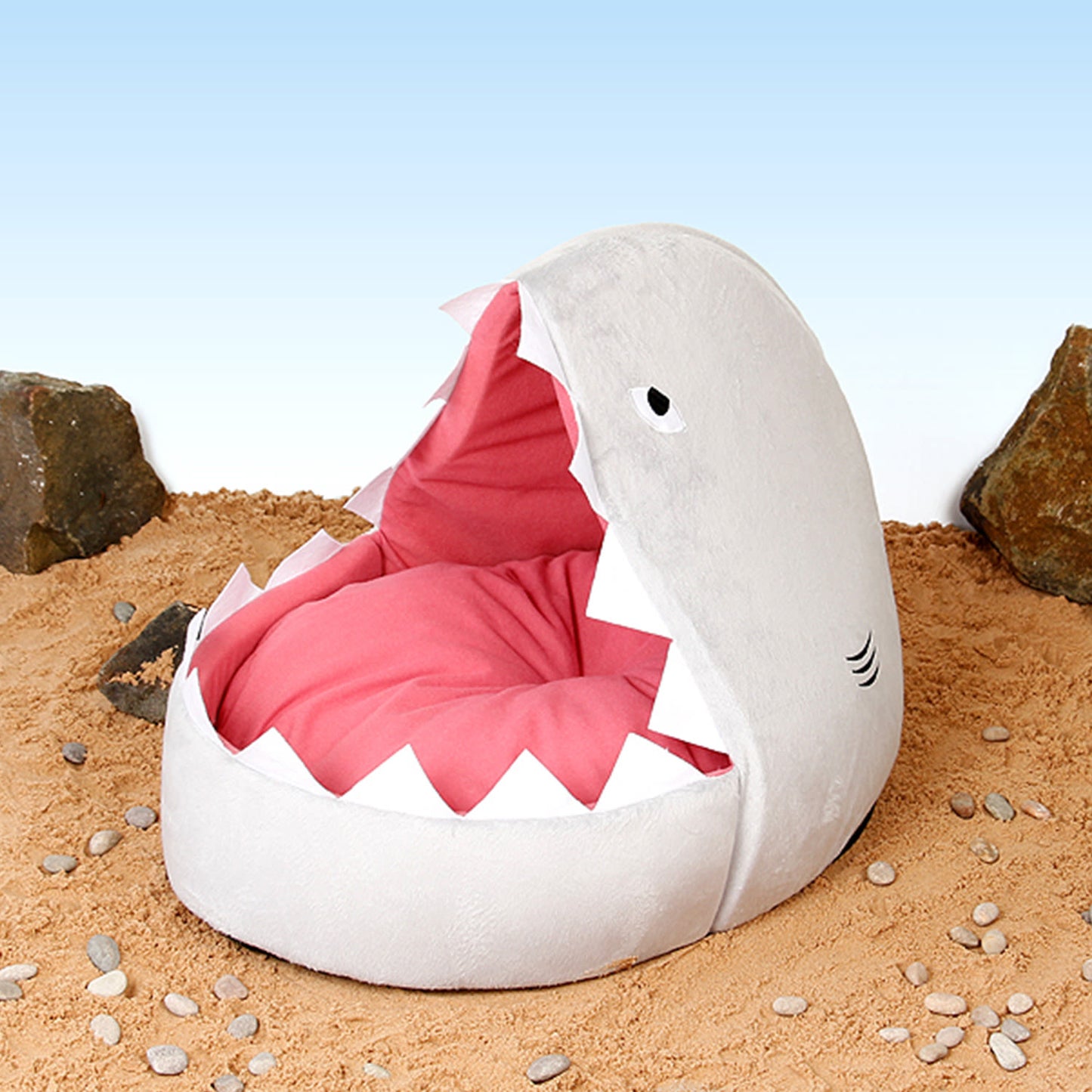 Ministry of Pets Sheila the Shark Igloo Cat & Dog Bed