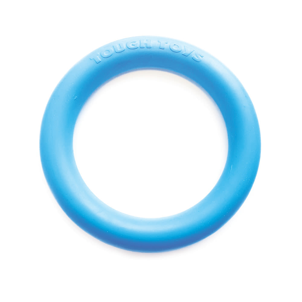Happy Pet Rubber Ring Blue Tug Dog Toy