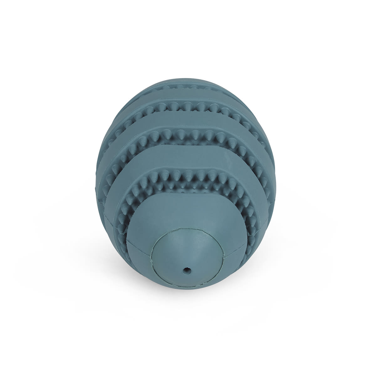 Petface Little Rubber Rugby Treat Grey Ball Small Dog Toy