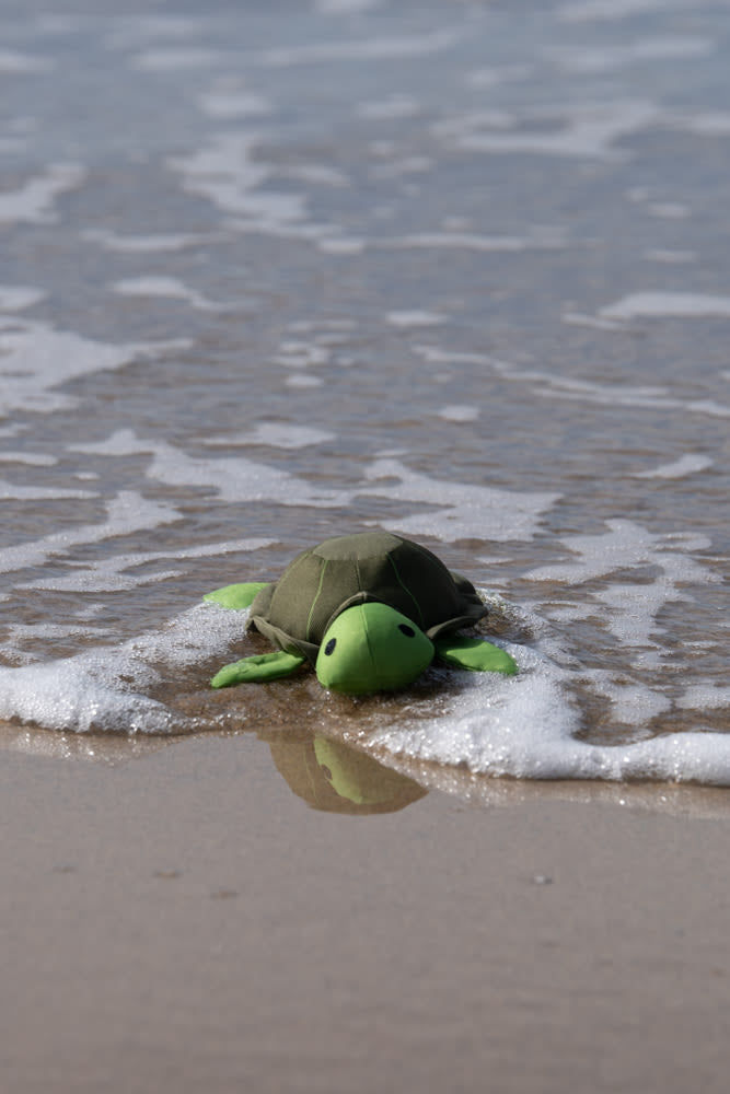 Petface Planet Tessi Turtle Plush Green Dog Toy