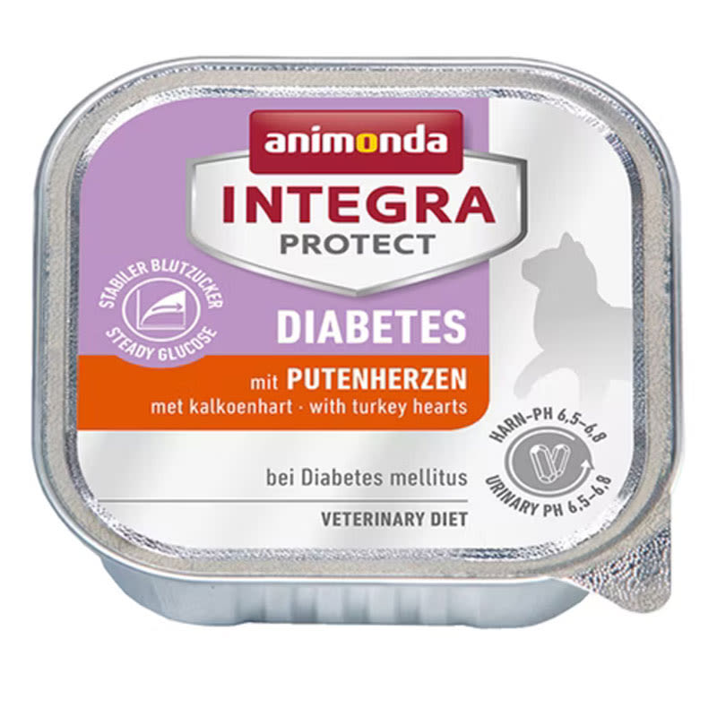 Animonda Integra Protect Diabetes Foil Turkey Hearts Cat Food