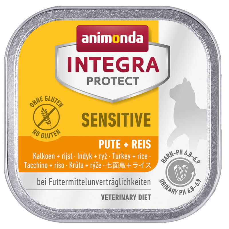 Animonda Integra Protect Sensitive Foil Pure Turkey & Rice Cat Food