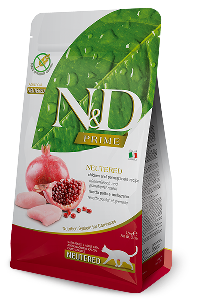 N&D Prime Chicken & Pomegranate Neutered Adult Dry Cat Food