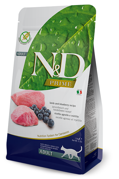 N&D Prime Lamb & Blueberry Adult Dry Cat Food