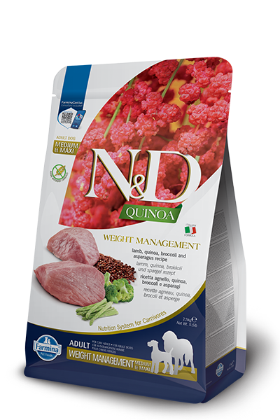 N&D Quinoa Weight Management Lamb & Broccoli Adult Mini Dry Dog Food