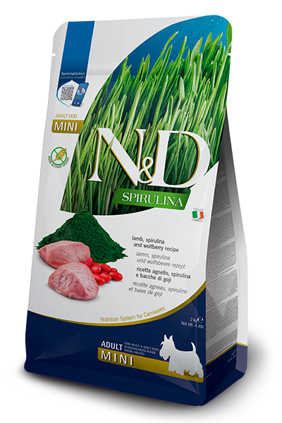 N&D Spirulina Lamb Adult Mini Dry Dog Food