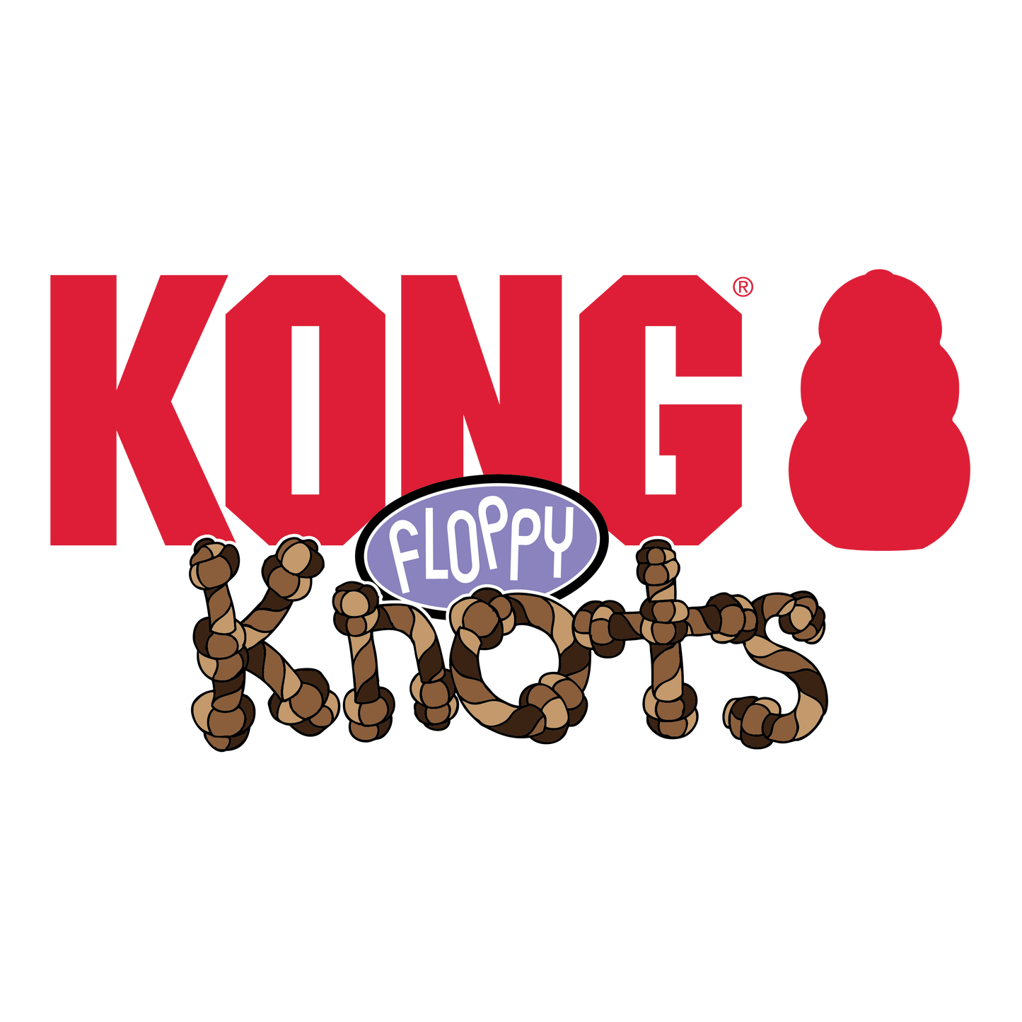 KONG Floppy Knots Elephant Dog Toy