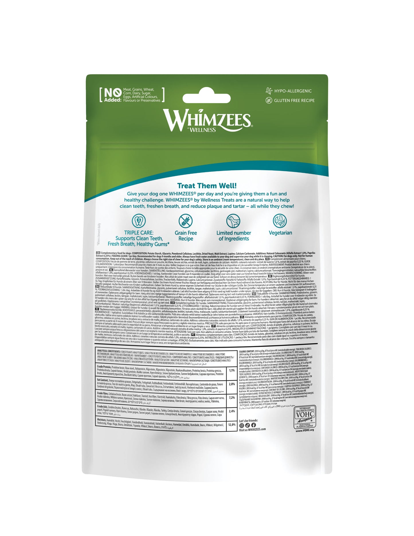 Whimzees Puppy Dental Dog Chew Treats - Medium