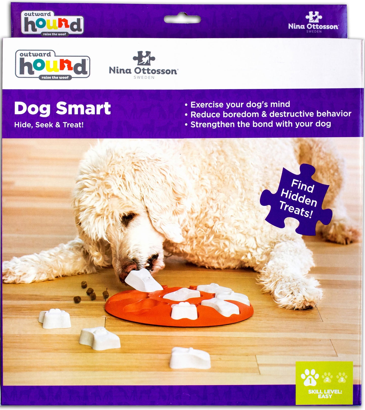 Nina Ottosson Smart Orange Puzzle Dog Toy