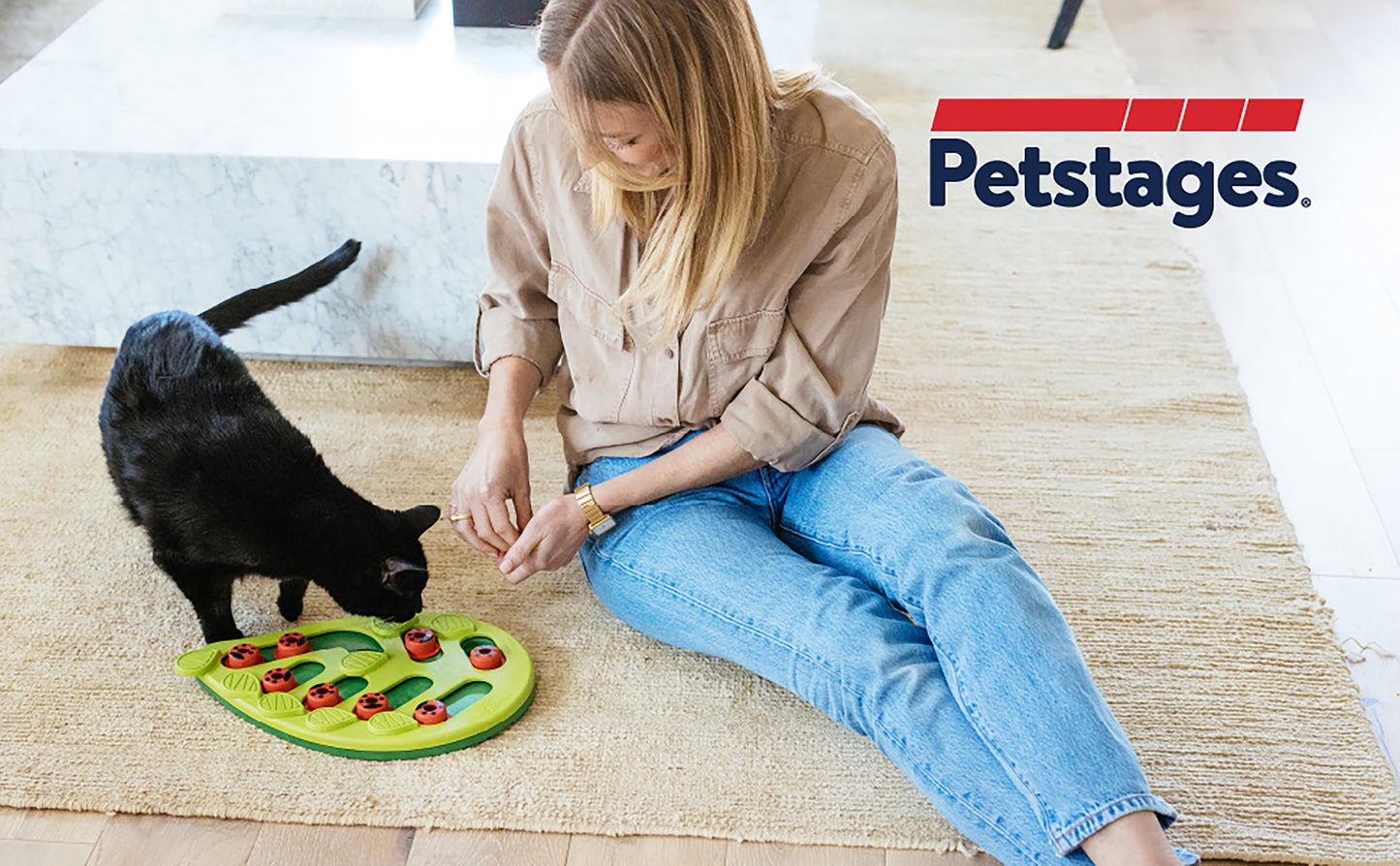 Nina Ottosson Buggin Out Green Puzzle & Play Dog Toy