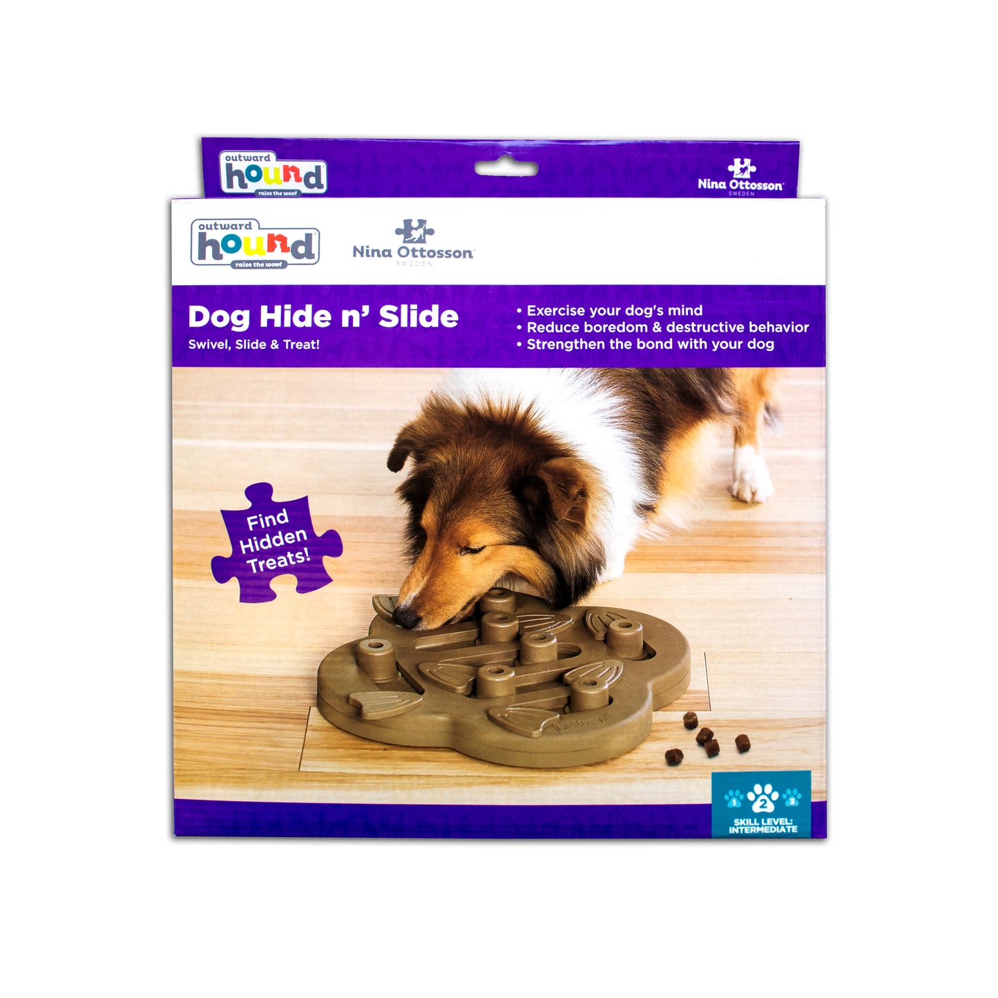 Nina Ottosson Hide N Slide Treat Puzzle Dog Toy