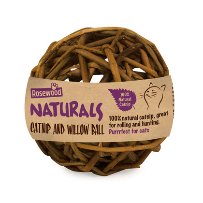 Rosewood Naturals Willow & Catnip Ball Cat Toy