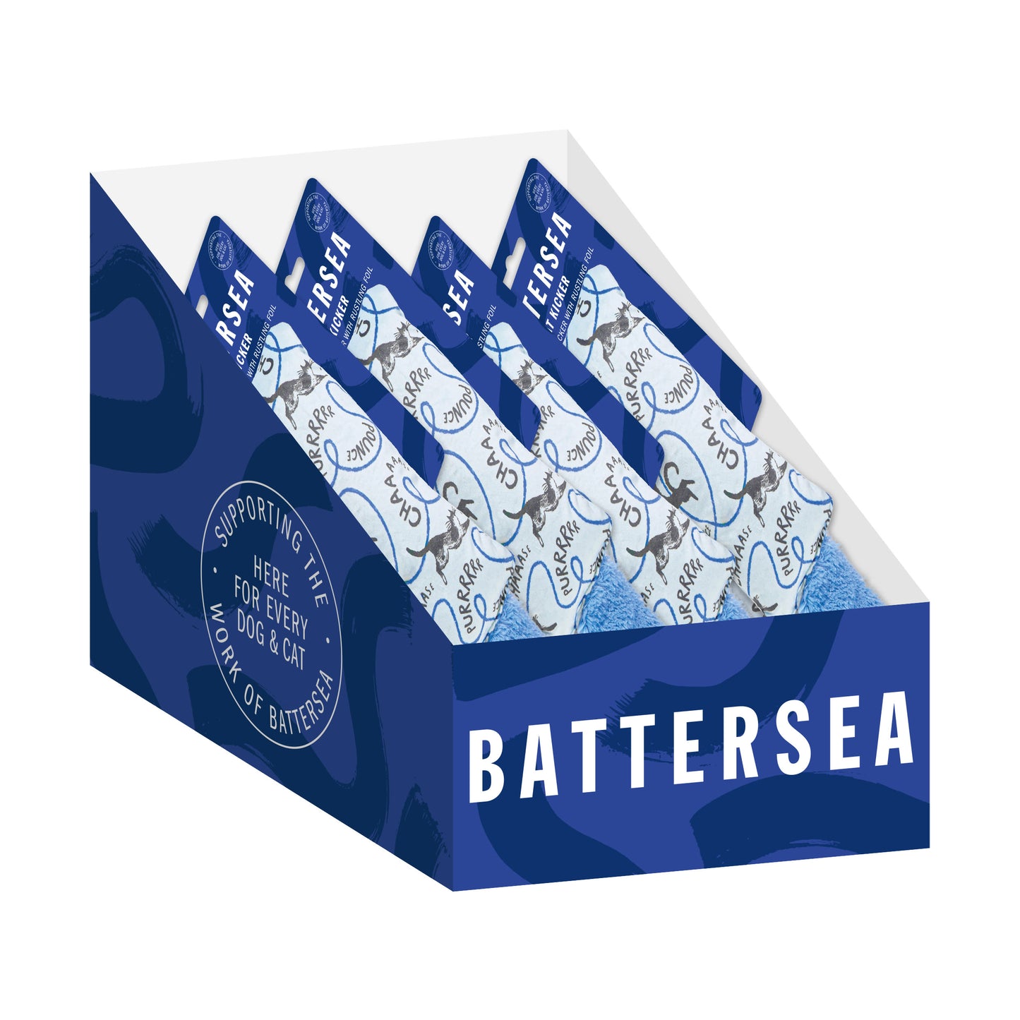 Rosewood Battersea Kicker Print Catnip Toy