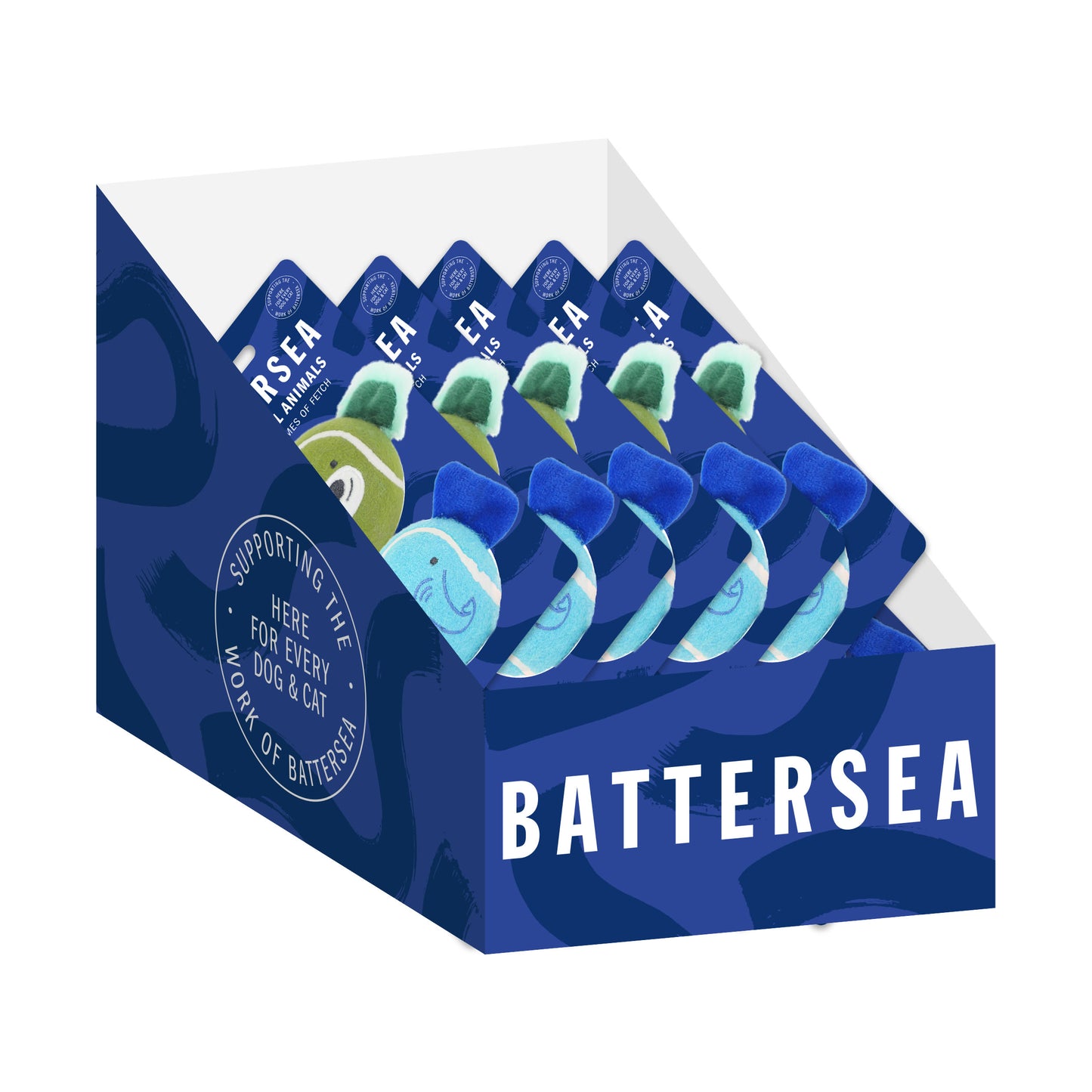 Rosewood Battersea Squeaky Rubber Ball Dog Toy