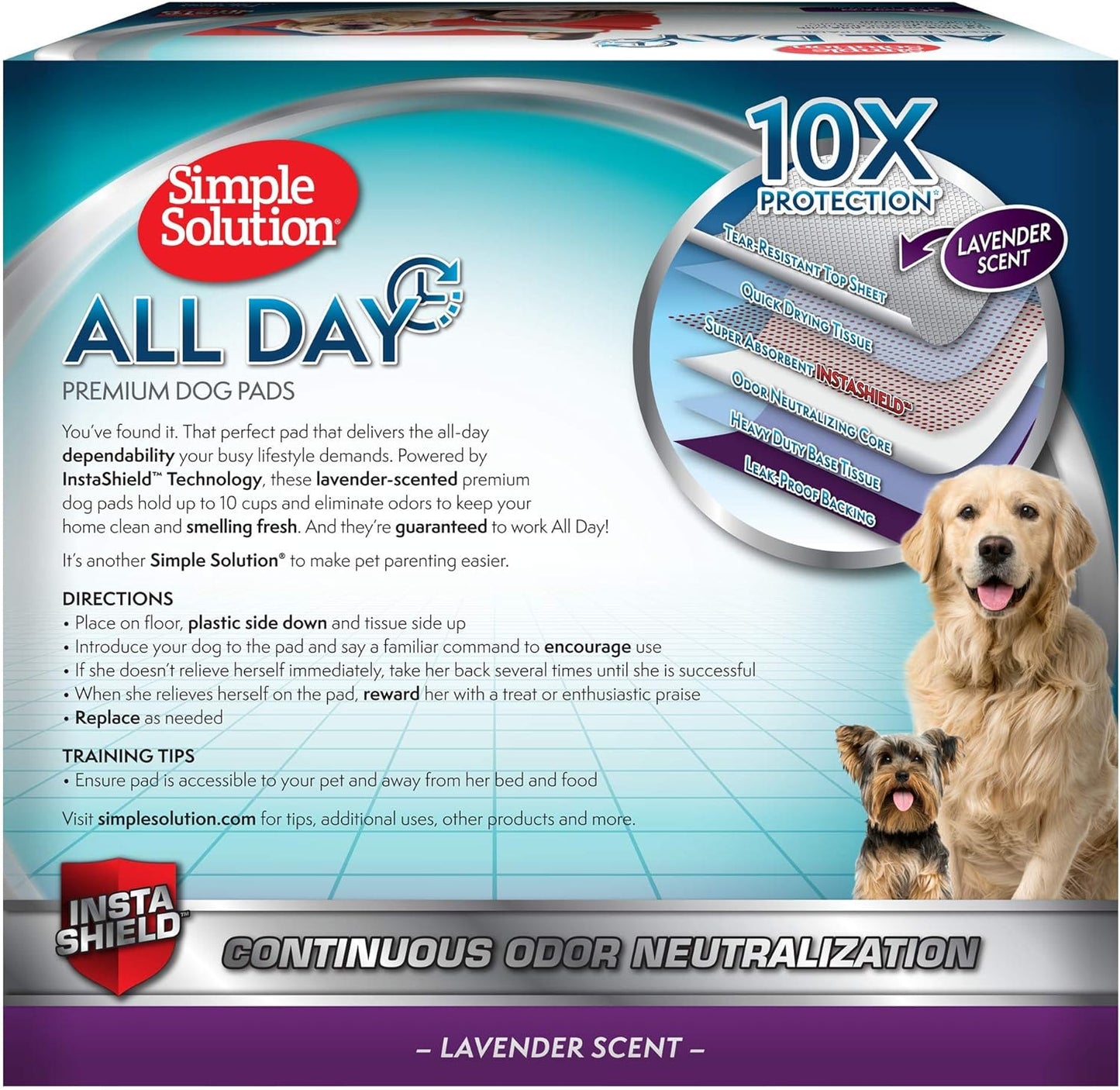 Simple Solution All Day Premium Dog & Puppy Training Pads