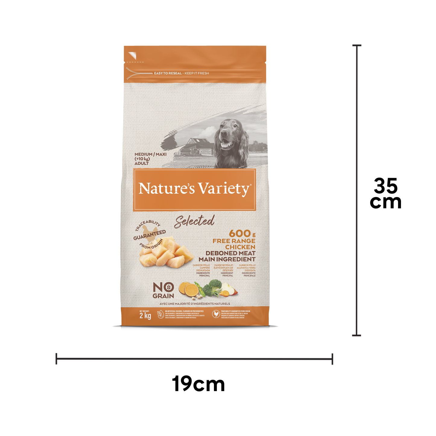 Natures Variety Selected Medium Adult Dry Dog Food - Chicken