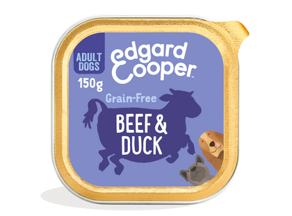 Edgard Cooper Grain Free Adult Beef & Duck Wet Dog Food