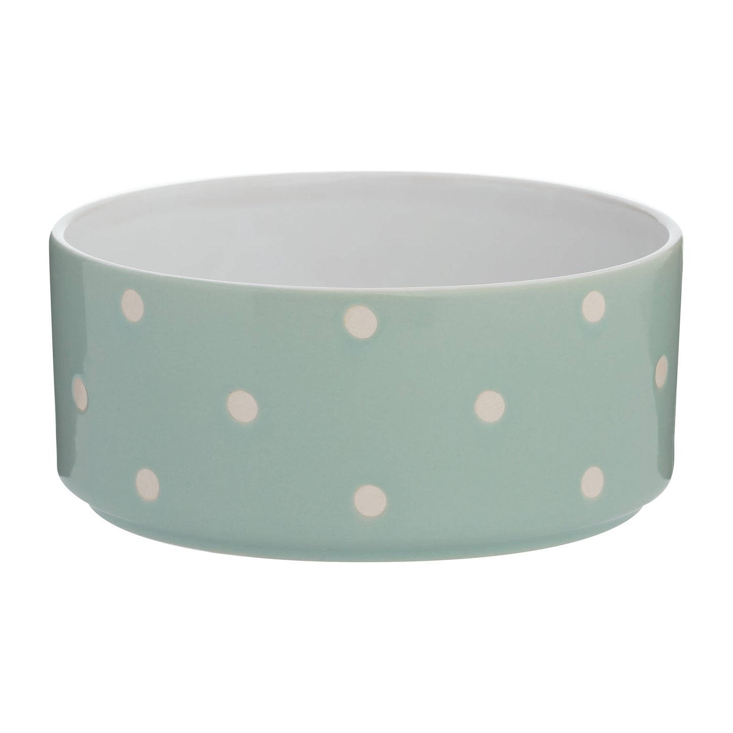Mason Cash Polka Dot Sage Pet Bowl - 18cm