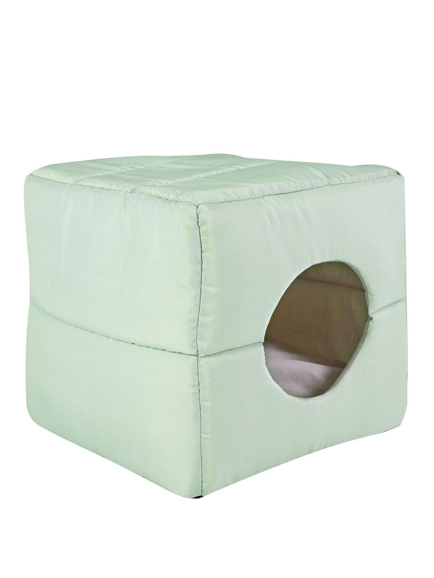 Dreams Paws 2-in-1 Foldable Pet Polyster Green Cave Bed