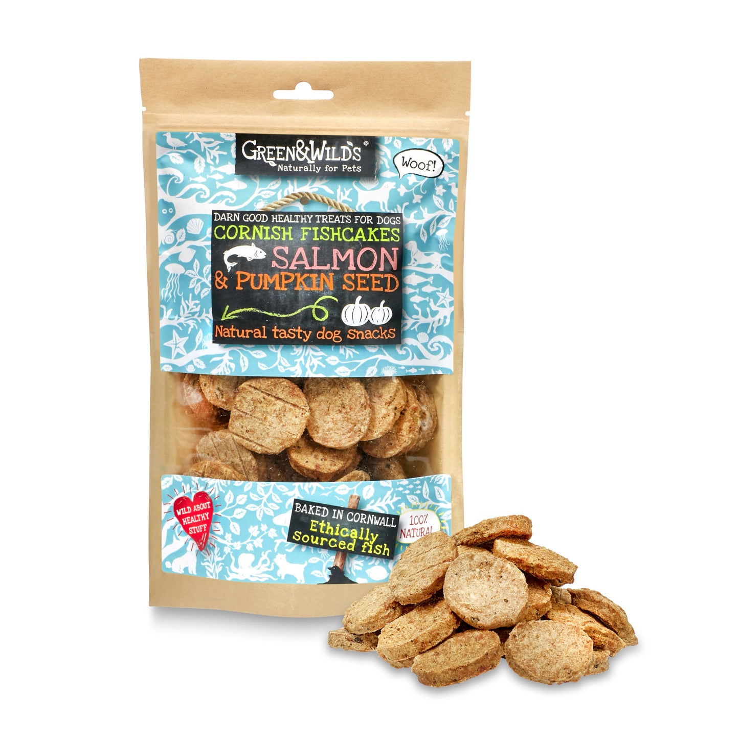 Green & Wilds Cornish Fishcakes with Pumpkin Dog Treats