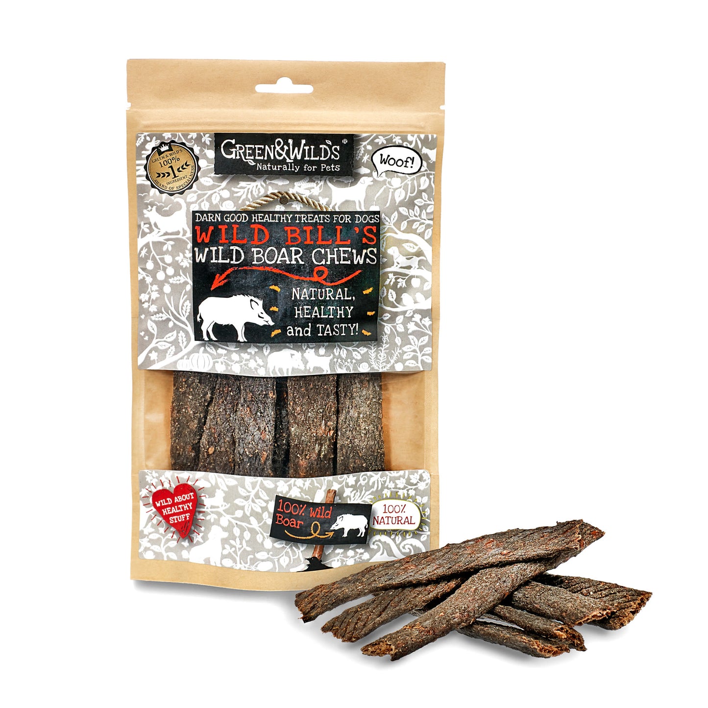 Green & Wilds Wild Boar Dog Chew Treats