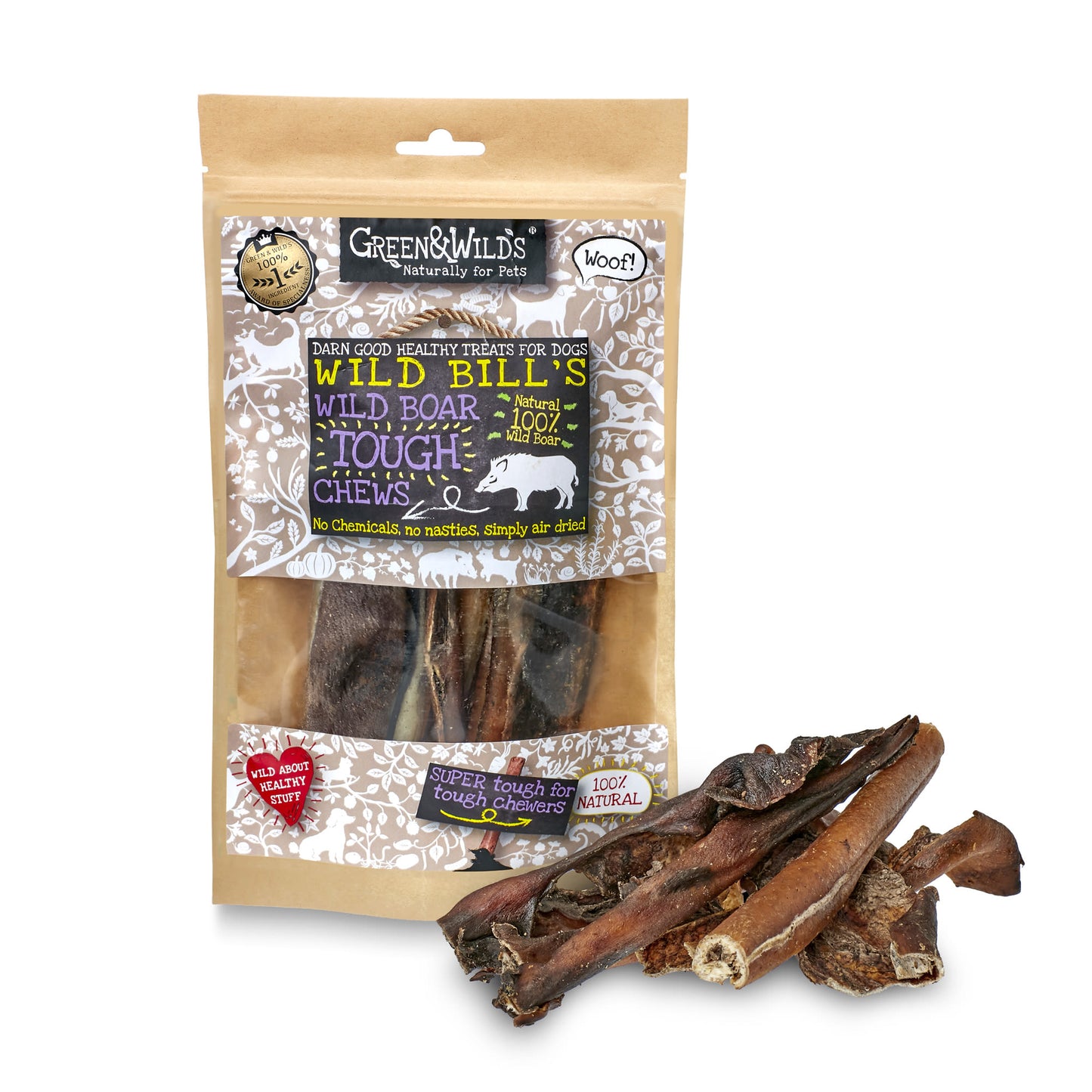 Green & Wilds Wild Boar Tough Dog Chew Treats