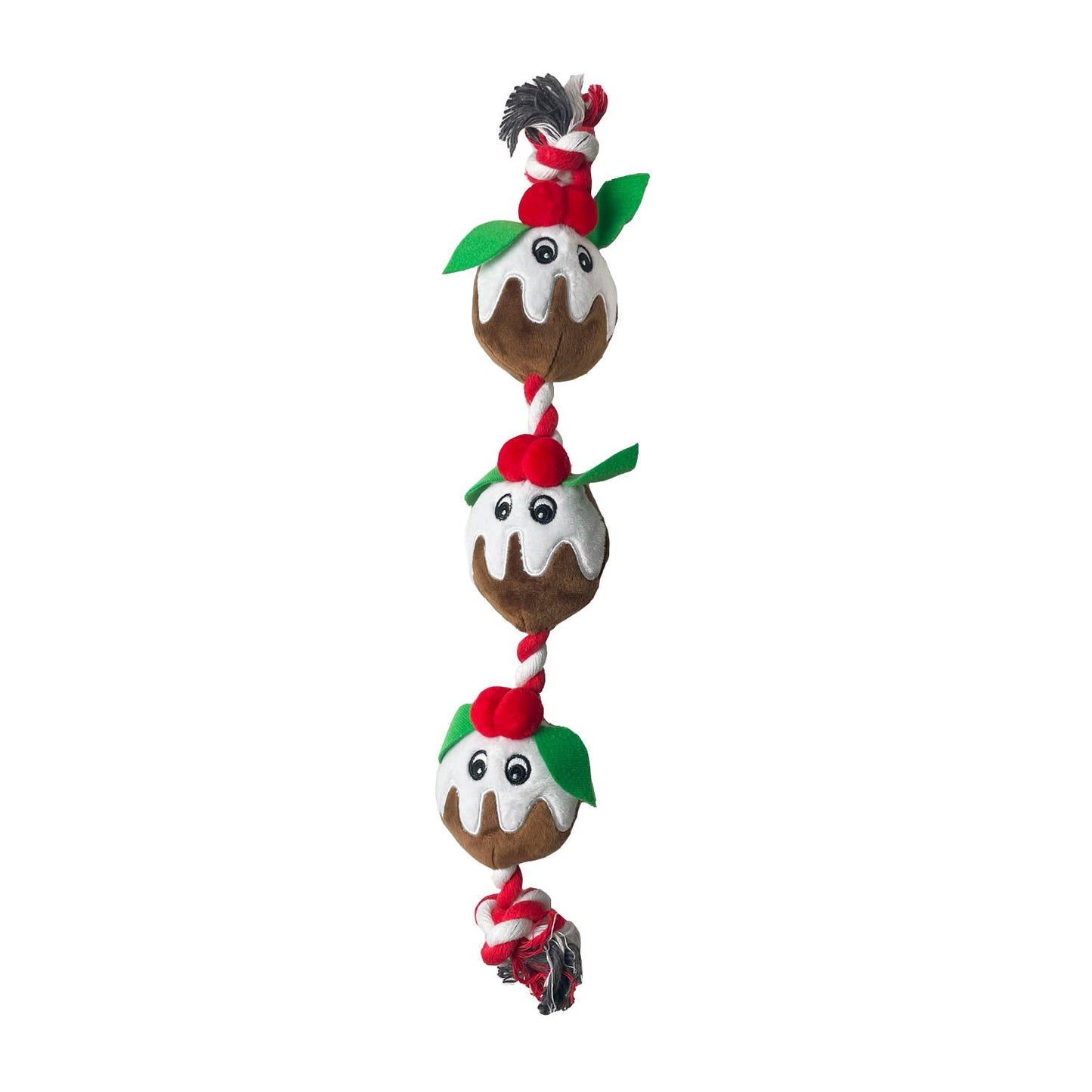 Happy Pet Christmas Pudding Rope Dog Toy