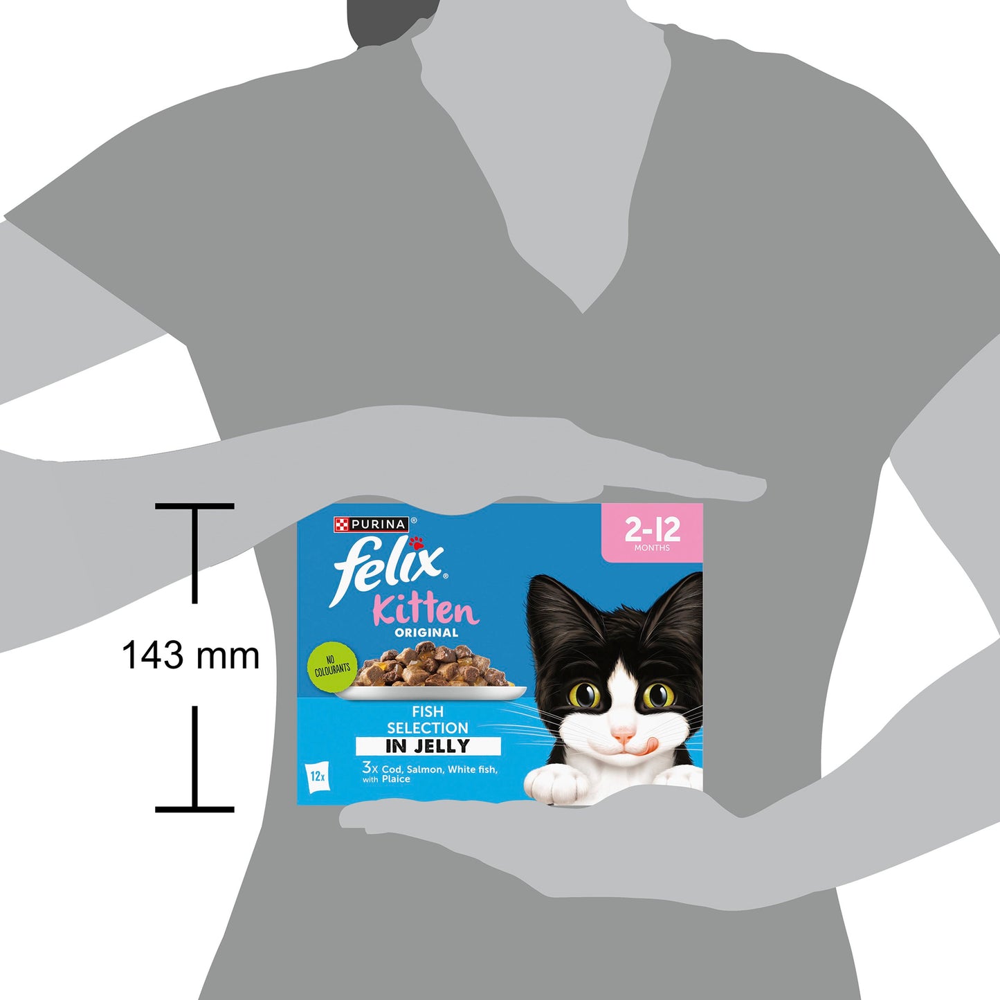 Felix Original Kitten Fish Selection in Jelly Wet Cat Food