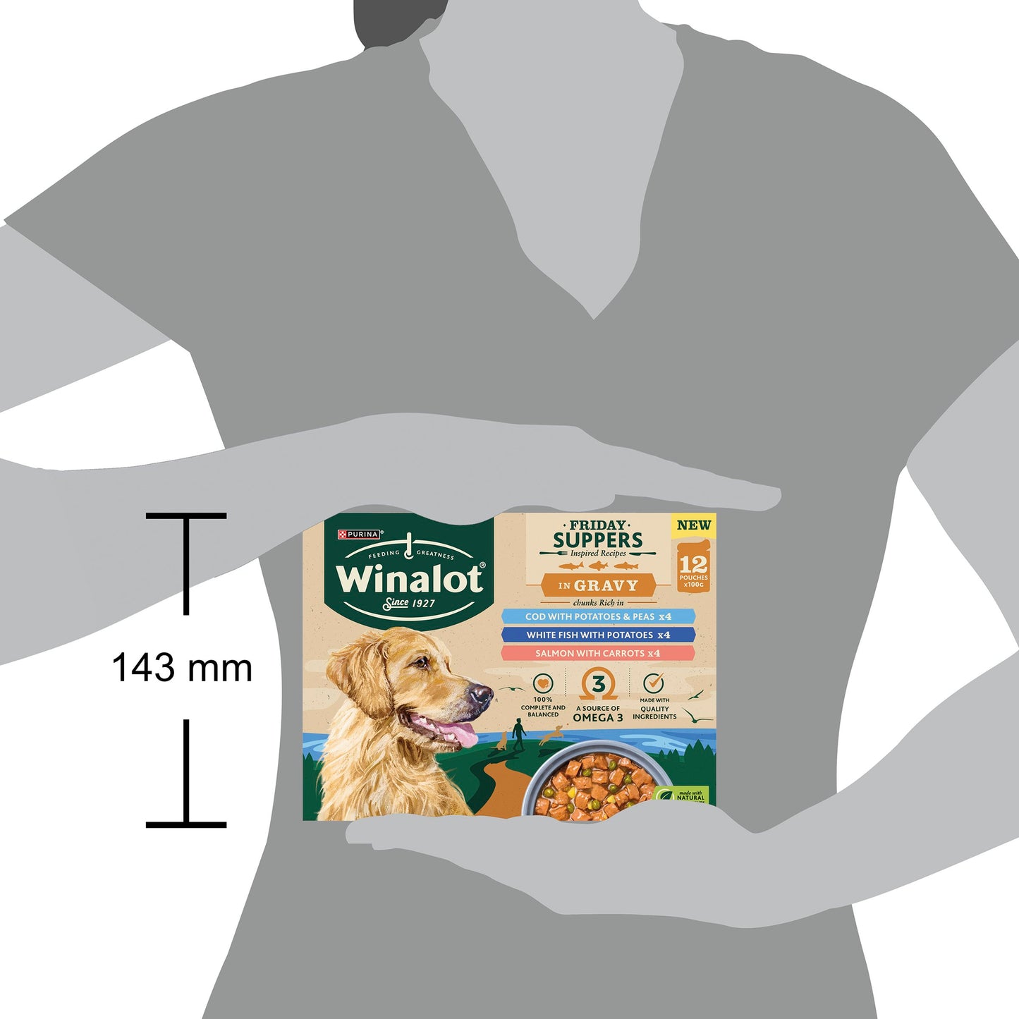 Winalot Friday Suppers Mixed Variety Fish in Gravy Wet Dog Food