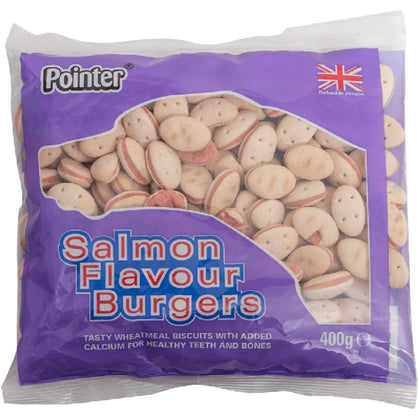 Pointer Salmon Burgers Dog Treats