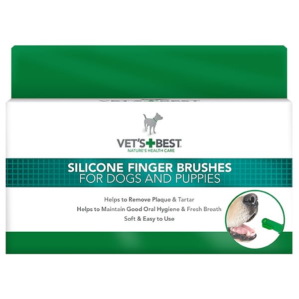Vet's Best Silicon Finger Toothbrushes for Dogs