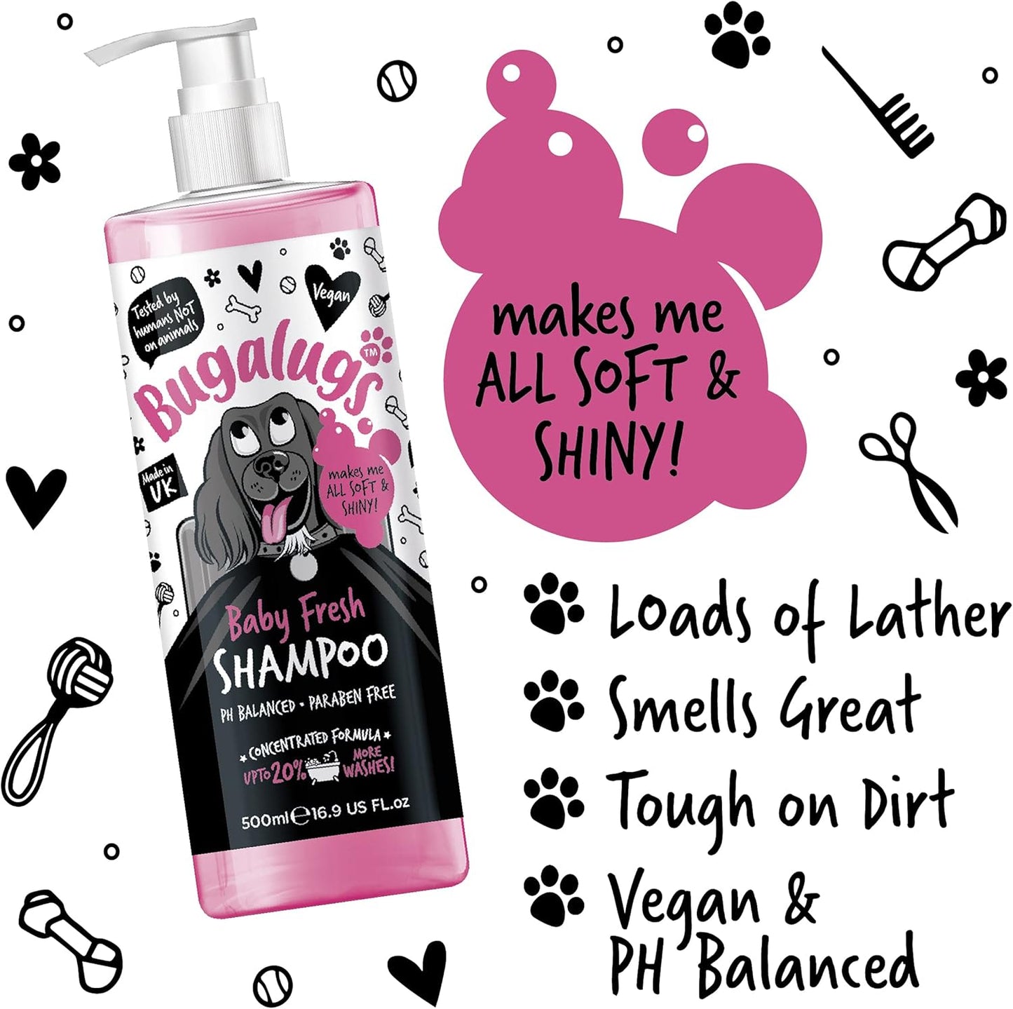 Bugalugs Baby Fresh Dog Shampoo