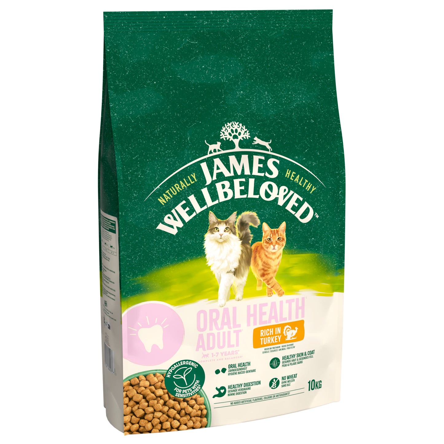 James Wellbeloved Oral Health Adult Dry Cat Food Turkey