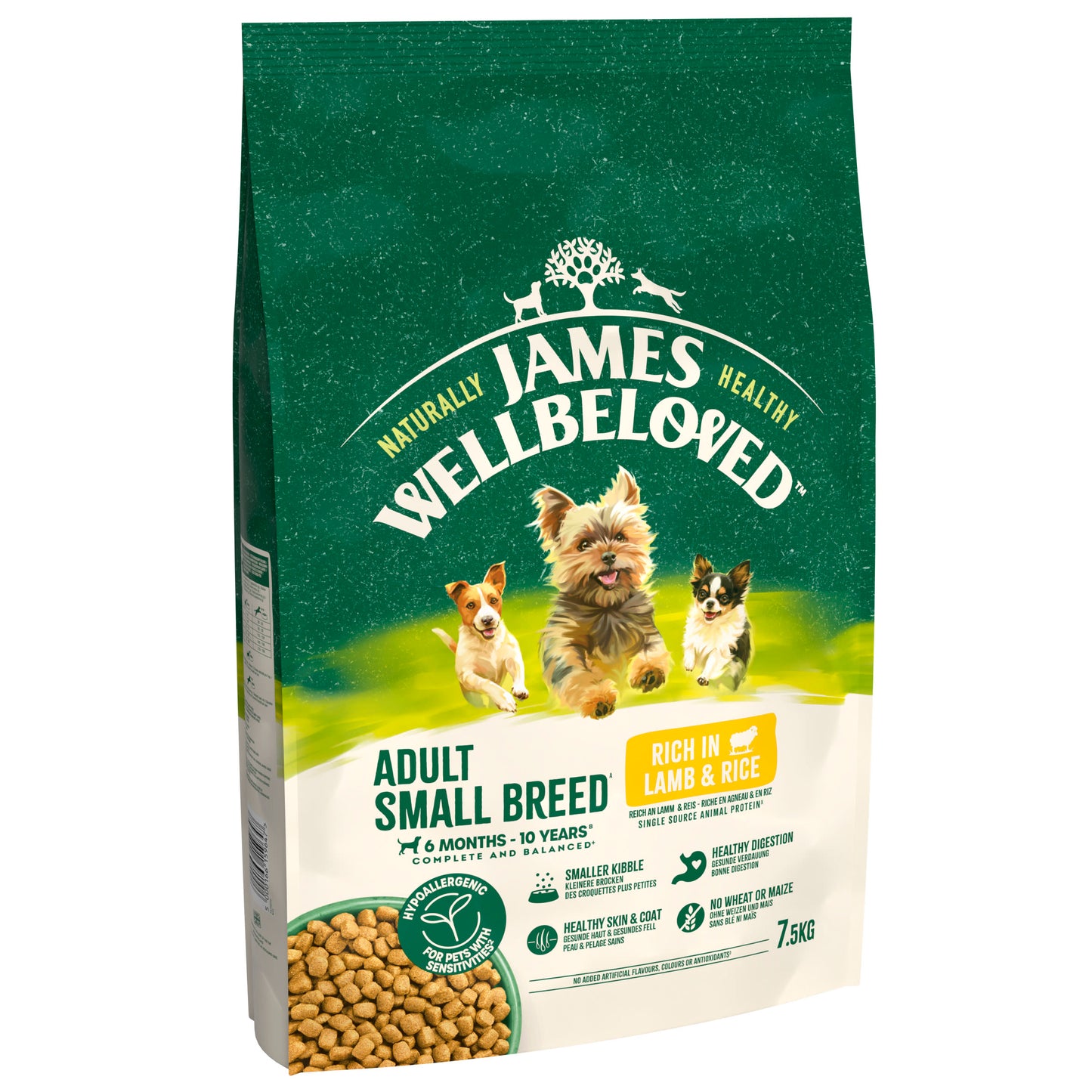 James Wellbeloved Adult Small Breed Dry Dog Food Lamb & Rice