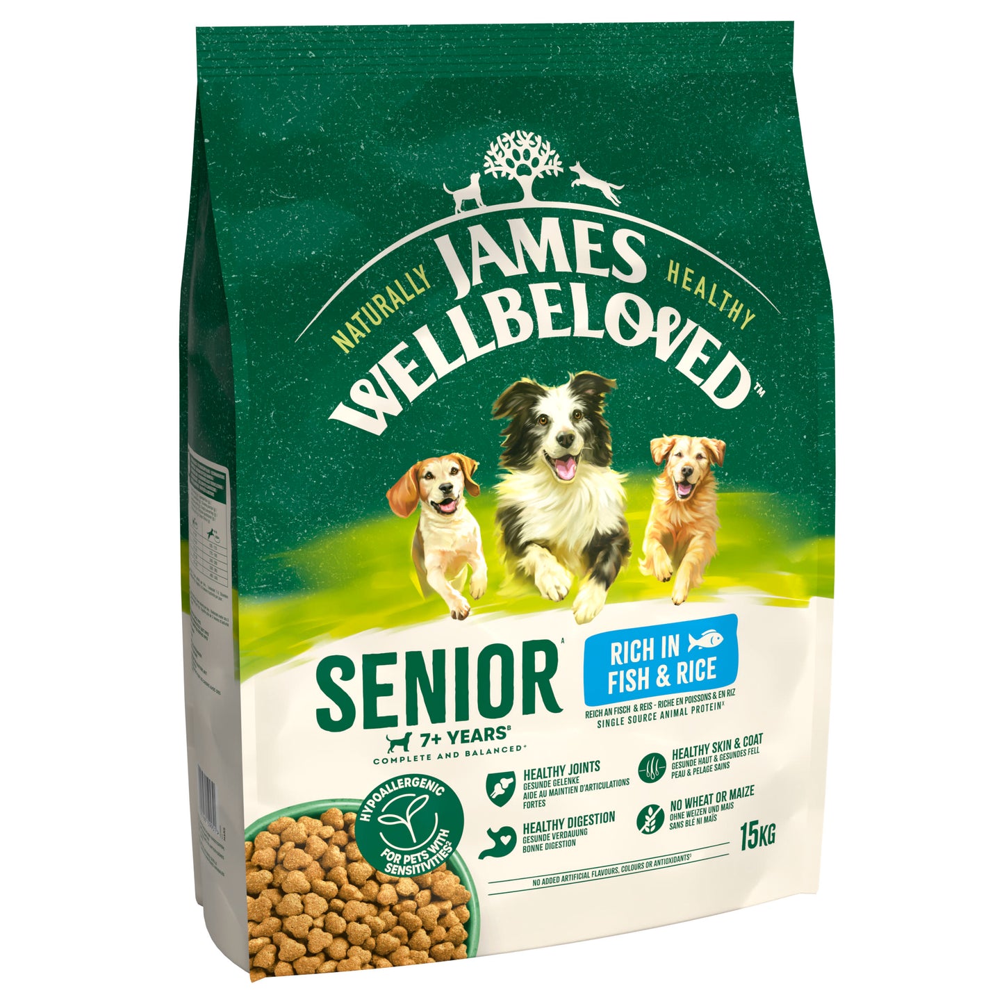 James Wellbeloved Senior Dry Dog Food Fish & Rice
