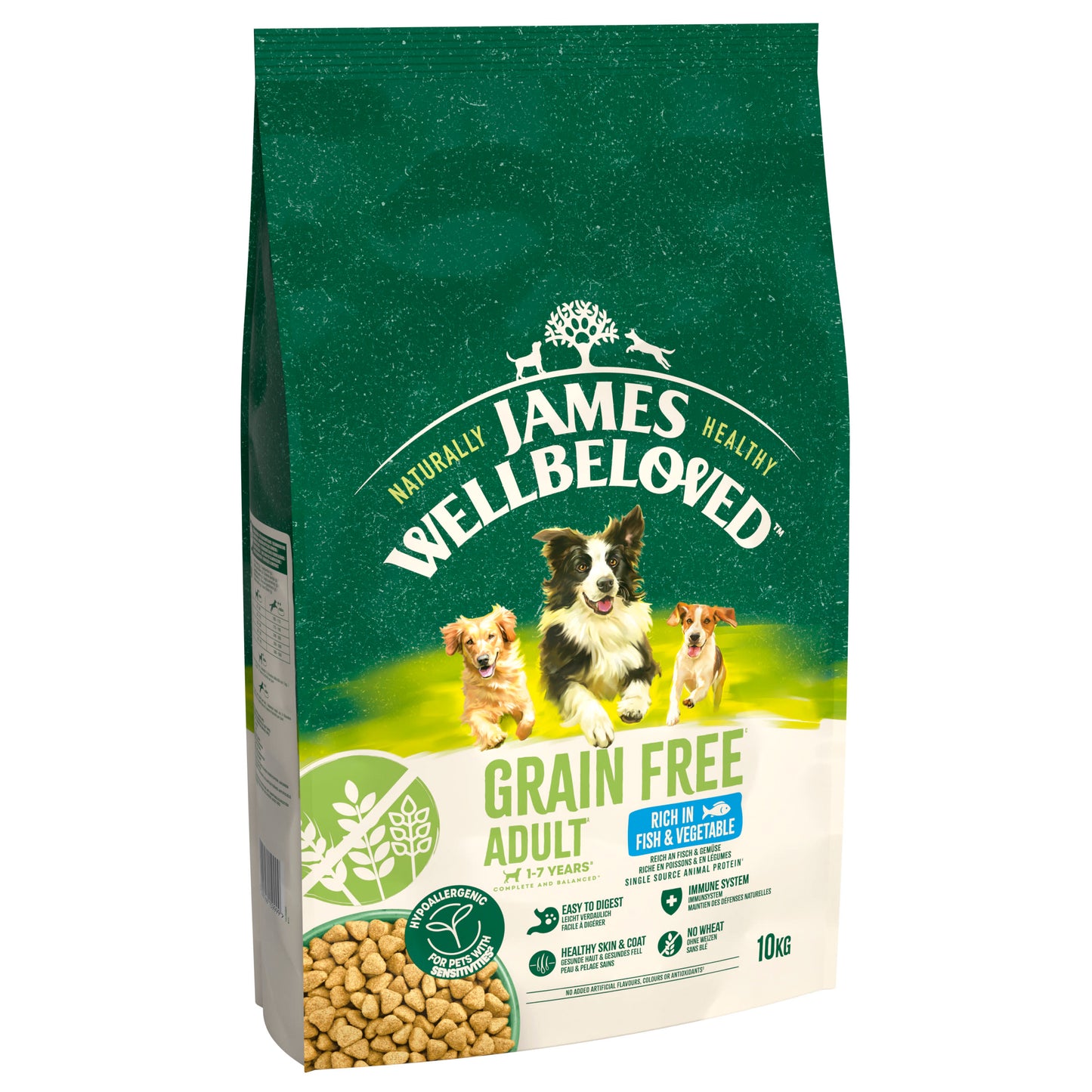 James Wellbeloved Grain Free Adult Dry Dog Food Fish & Veg