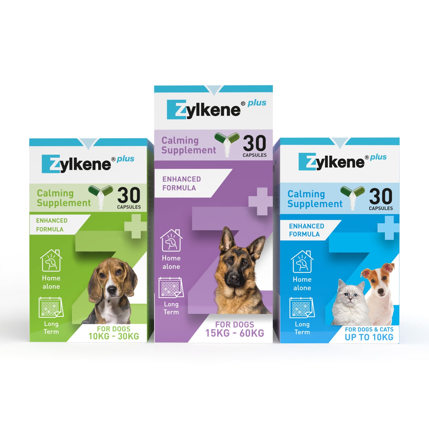 Zylkene Plus Calming Supplement for Cats and Dogs - 30 Pack